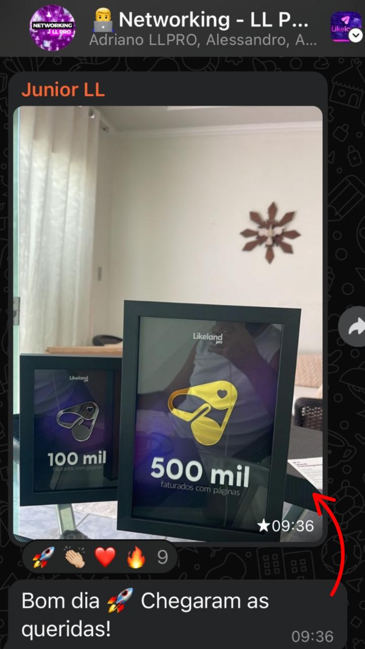 Depoimento Junior LL — placas de 100 e 500 mil